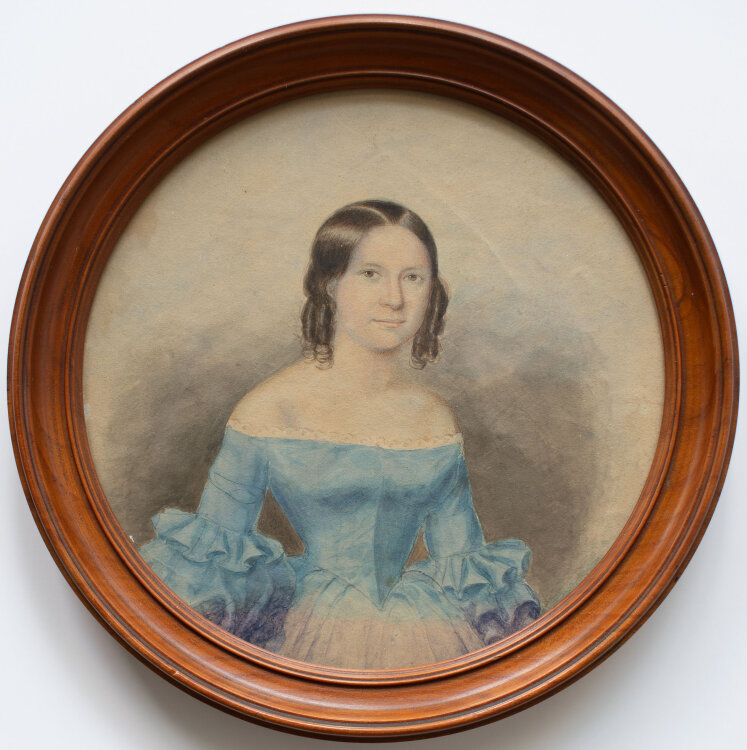 unbekannt - Weibliches Porträt - um 1850 - Aquarell