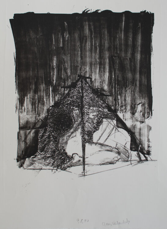 Heinrich Burkhardt - Sitzender Akt - 1946 - Zeichnung
