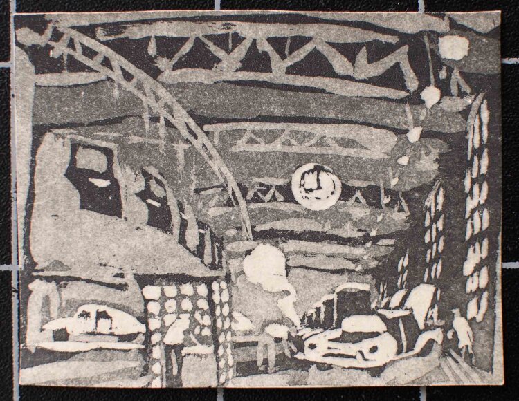 Manfred Butzmann - Autos am Granzübergang - o.J. -...