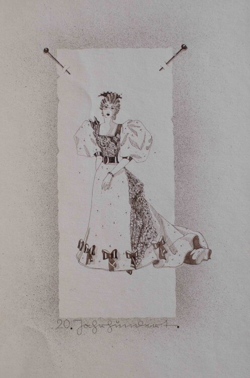 Unbekannt - Die Spitze in Mode und Tracht - o.J. - Zeichnung