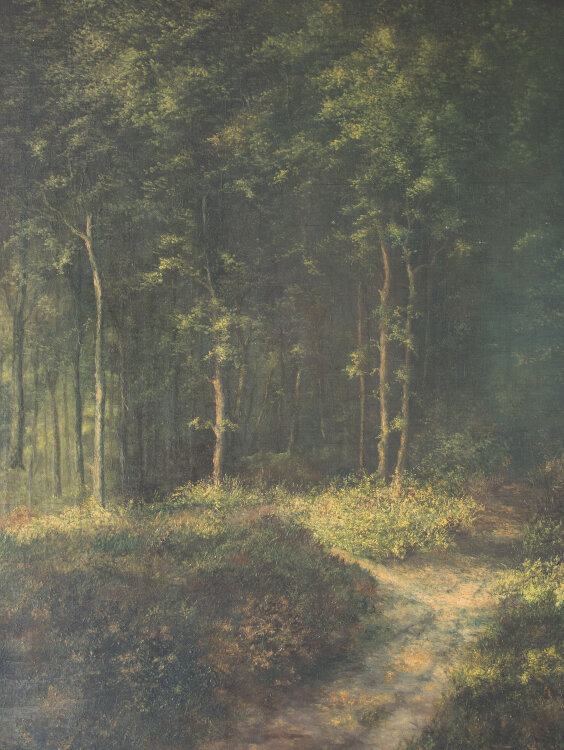 unbekannt - Waldlandschaft - o.J. - Öl auf Holz