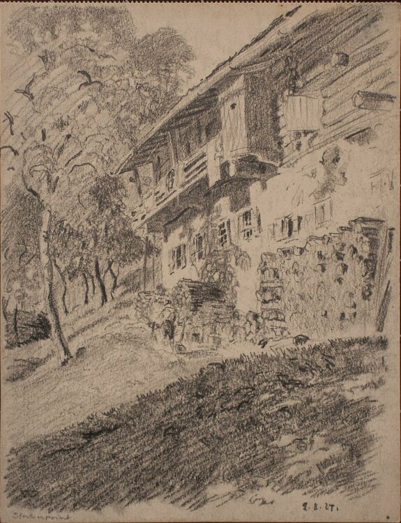 Wilhelm Danz - Stockerpoint - Bleistiftzeichnung - 1924