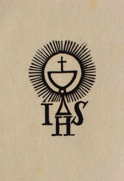 Luise Hoff - Christliche Symbole - um 1930 - Holzschnitt