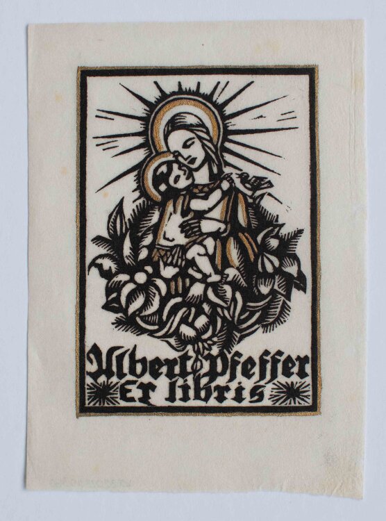 Luise Hoff - Exlibris - o.J. - Holzschnitt
