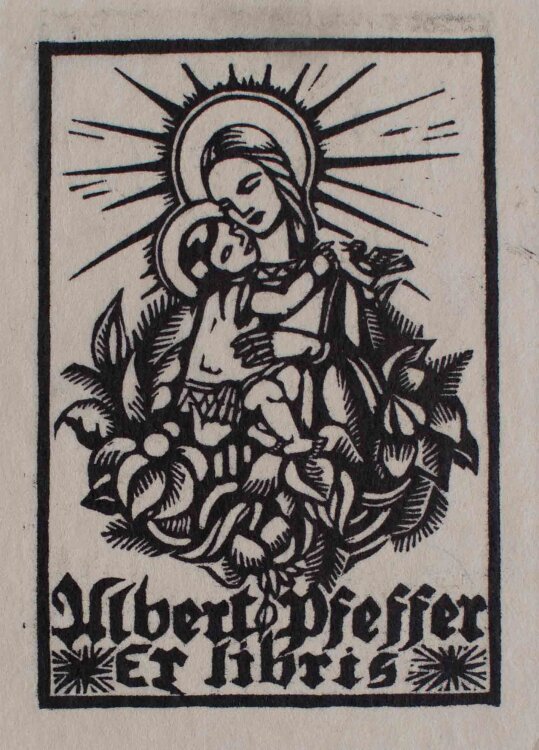 Luise Hoff - Exlibris - o.J. - Holzschnitt