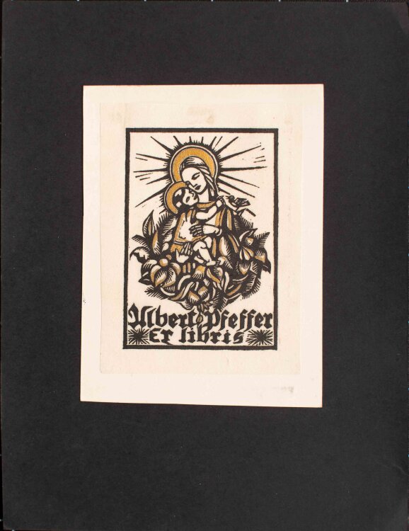 Luise Hoff - Exlibris - o.J. - Holzschnitt