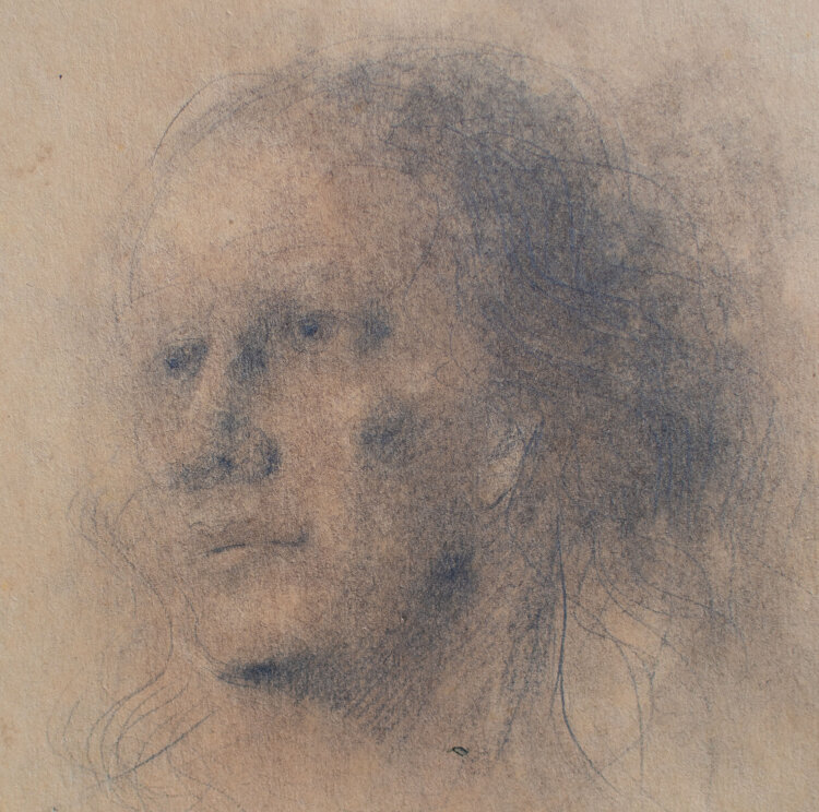 Willi Schmid - Männerporträt - 1935 - Bleistift, Pastell