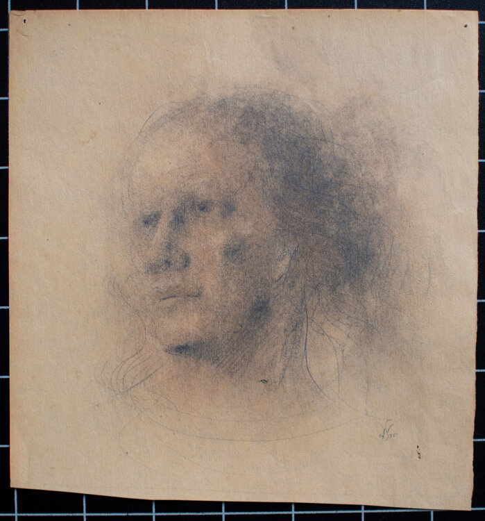 Willi Schmid - Männerporträt - 1935 - Bleistift, Pastell