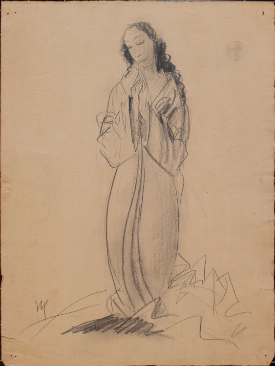 Willi Schmid - Madonna - o.J. - Bleistift