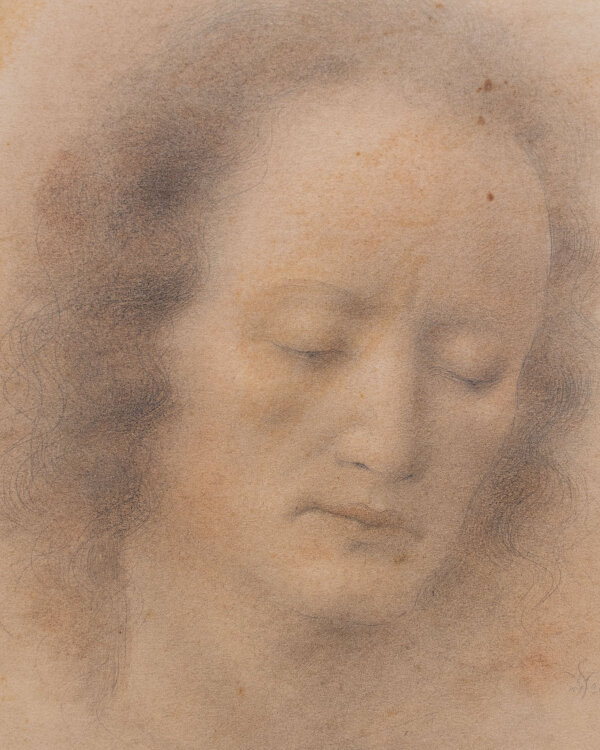 Willi Schmid - Männliches Porträt - 1936 - Bleistift, Pastell