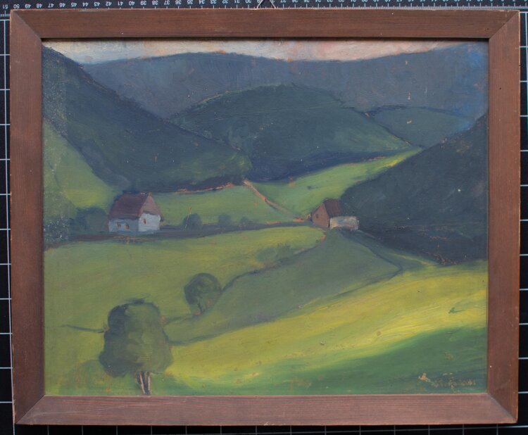 M. Bauer - Tallandschaft - 1929 - Öl auf Hartfaser