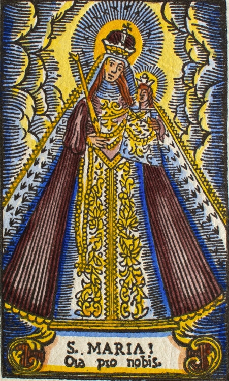 unbekannt - S. Maria, ora pro nobis - um 1795 - Holzschnitt