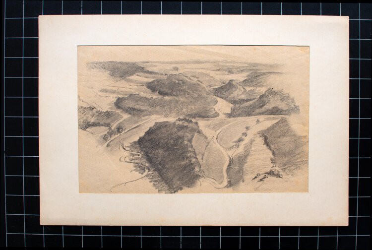 Romuald Baur - Hügellandschaft, Hochalp - um 1905 -...