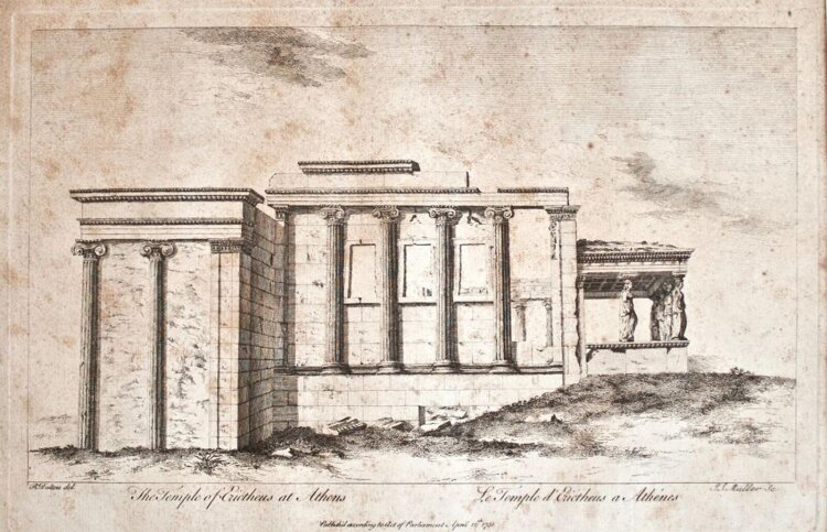 Johann Sebastian Müller - Das Erechtheion, Athen - 1751 - Kupferstich