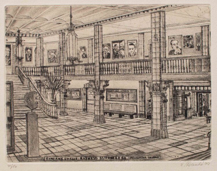 Eberhard Franke - Eingangshalle Rathaus Schöneberg,...