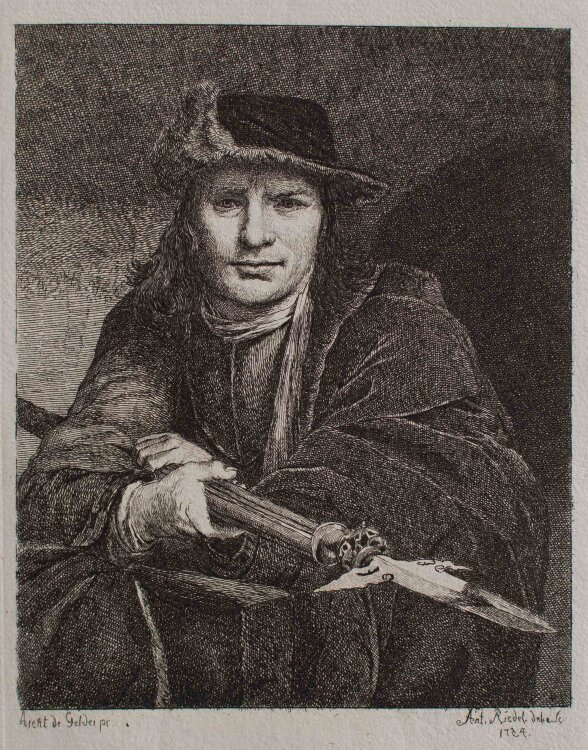 Anton Riedel - Soldat - o.J. - Kupferstich