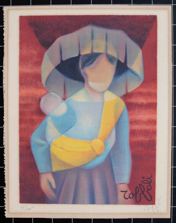 Louis Toffoli - Mutter mit Kind - o.J. - Lithografie