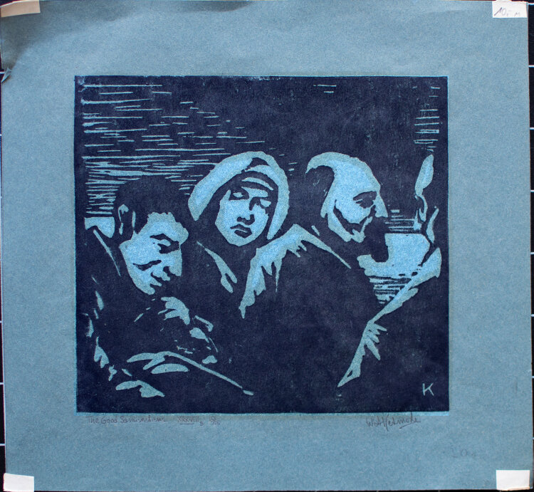 William Kermode - The Good Samaritan - um 1928 - Holzschnitt