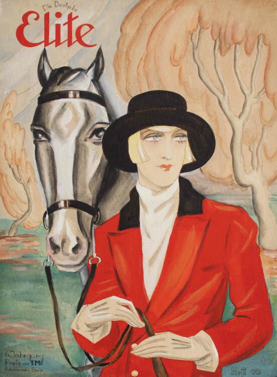 Doris Pigilli - Reiterin - 1925 - Aquarell