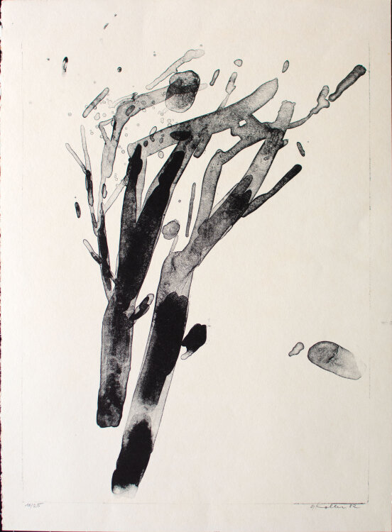 Oskar Koller - Zweigen - 1982 - Farblithografie