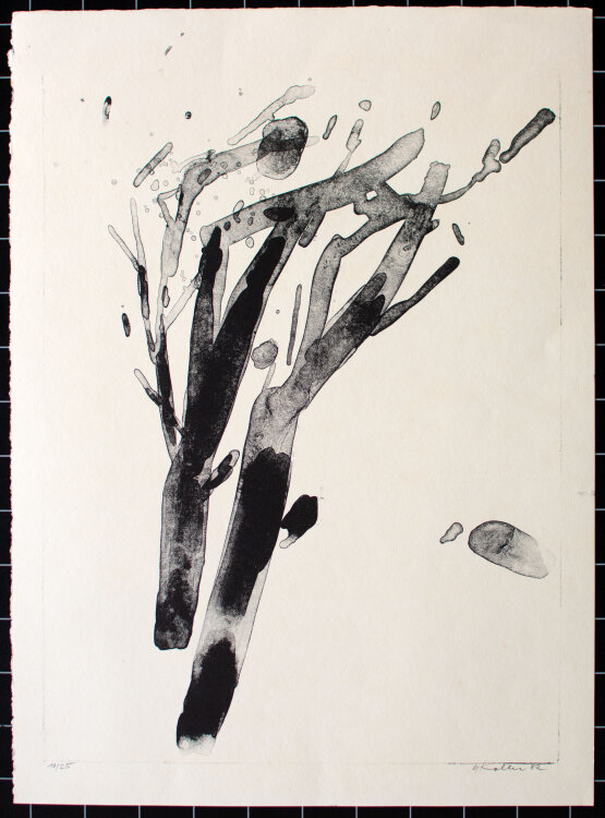 Oskar Koller - Zweigen - 1982 - Farblithografie