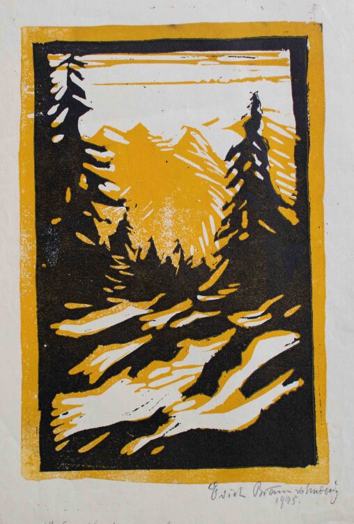Erich Braunschweig - Berglandschatf, Tirol - 1925 -...