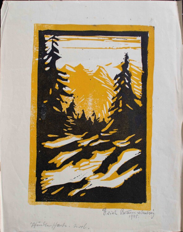 Erich Braunschweig - Berglandschatf, Tirol - 1925 -...