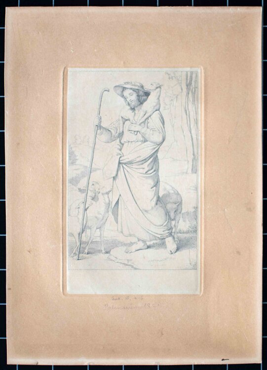Ludwig Gruner - Der Gute Hirte - um 1841 - Radierung