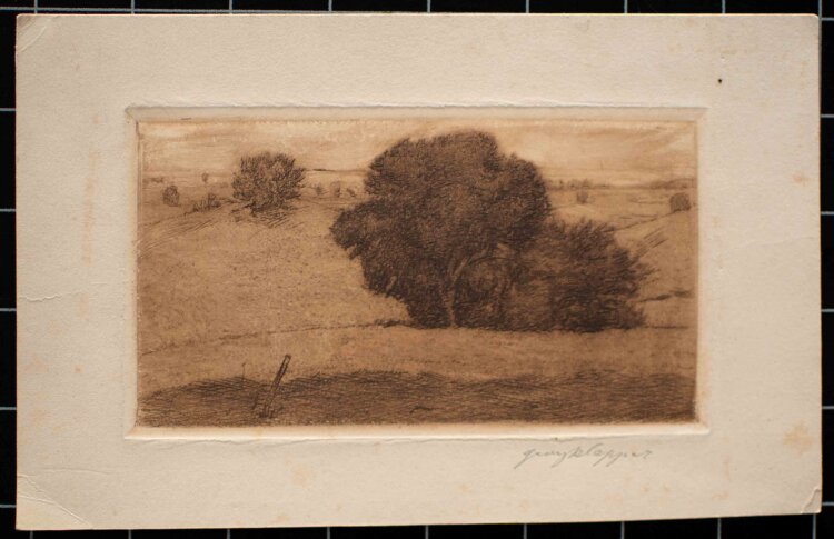 Georg Klapper - Baumlandschaft mit Hügeln - Anfang...