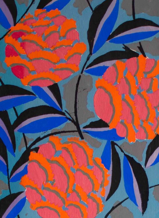 Émile-Allain Séguy - Bouquets et frondaisons (Blumensträuße und Wedel) - um 1925 - Pochoir