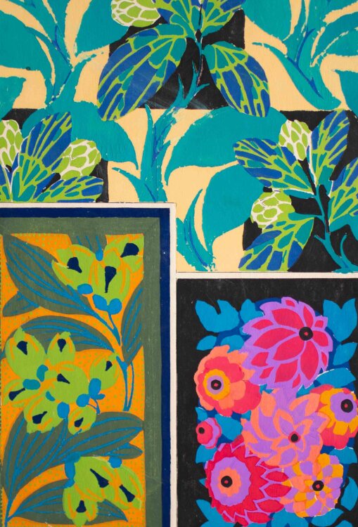 Émile-Allain Séguy - Bouquets et frondaisons (Blumensträuße und Wedel) - um 1925 - Pochoir