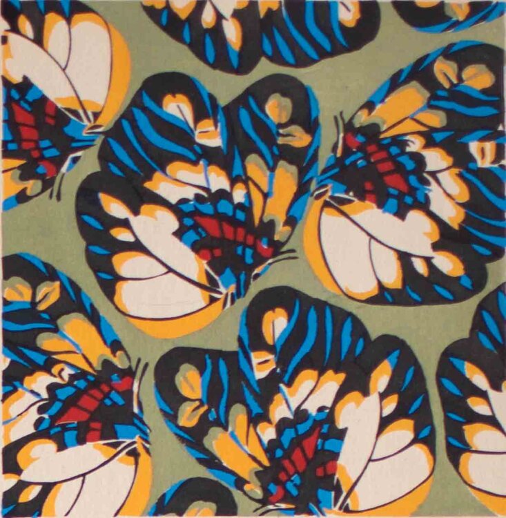 Émile-Allain Séguy - Schmetterlingen und Papillons - um 1925 - Lithografie, Pochoir