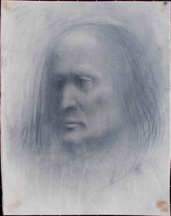 Willi Schmid - Männerporträt Rudolf Maria Holzapfel - o.J. - Pastell