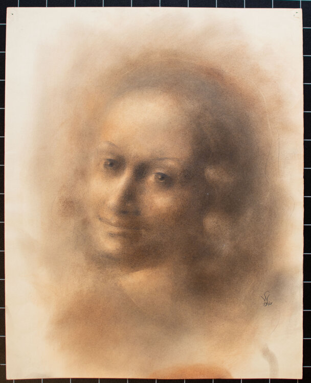 Willi Schmid - Frauenbildnis - 1941 - Bleistift, Pastell