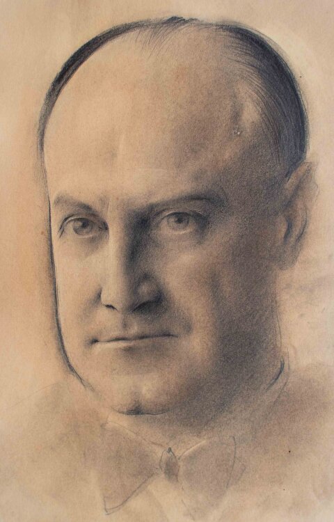 Willi Schmid - Männerporträt - o.J. - Pastell, Bleistift