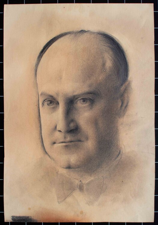 Willi Schmid - Männerporträt - o.J. - Pastell, Bleistift