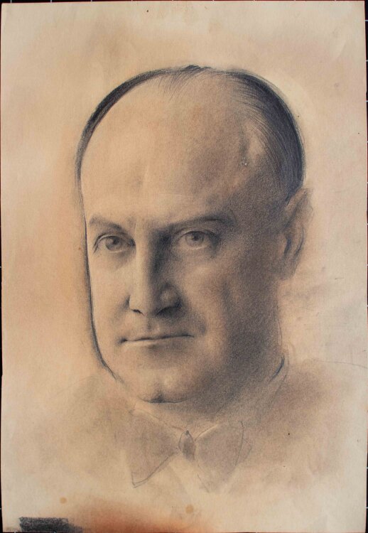Willi Schmid - Männerporträt - o.J. - Pastell, Bleistift