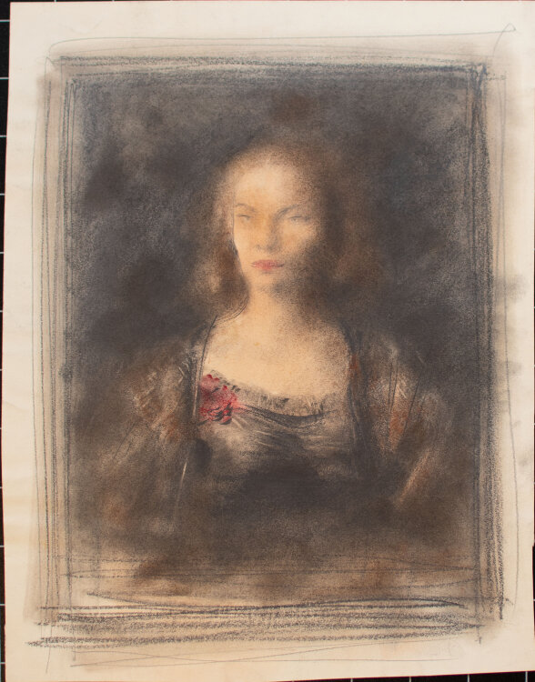 Willi Schmid - Tänzerin, Schauspielerin - o.J. - Bleistift, Kohle, Pastell