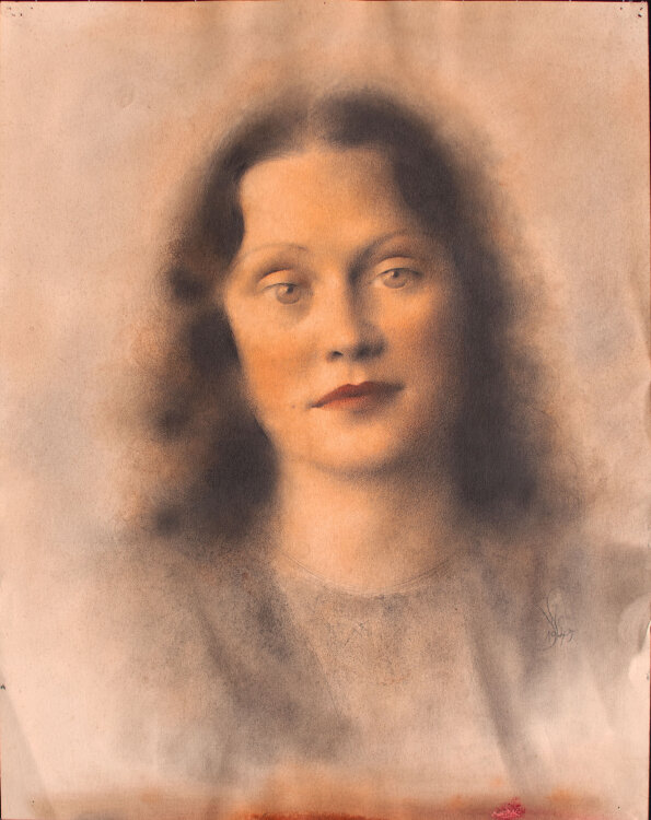 Willi Schmid - Frauenbildnis - 1945 - Pastell