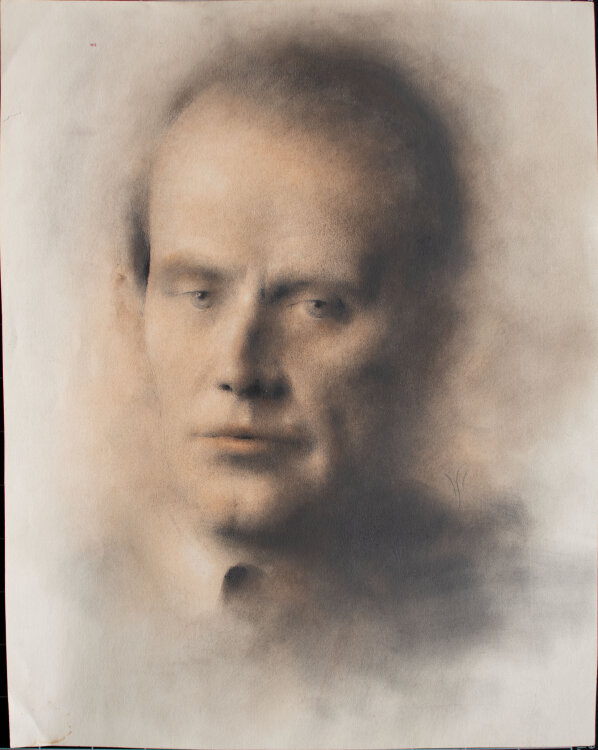 Willi Schmid - Männerbildnis - o.J. - Pastell