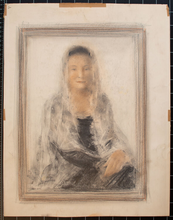 Willi Schmid - Weibliche Doppelporträts - 1946 & 1947 - Pastell, Bleistift