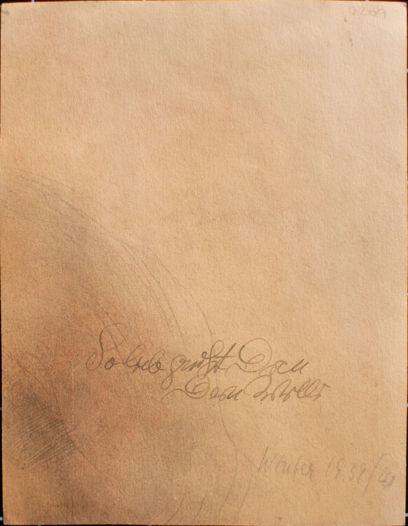 Willi Schmid - Männerbildnis - o.J. - Bleistift, Pastell