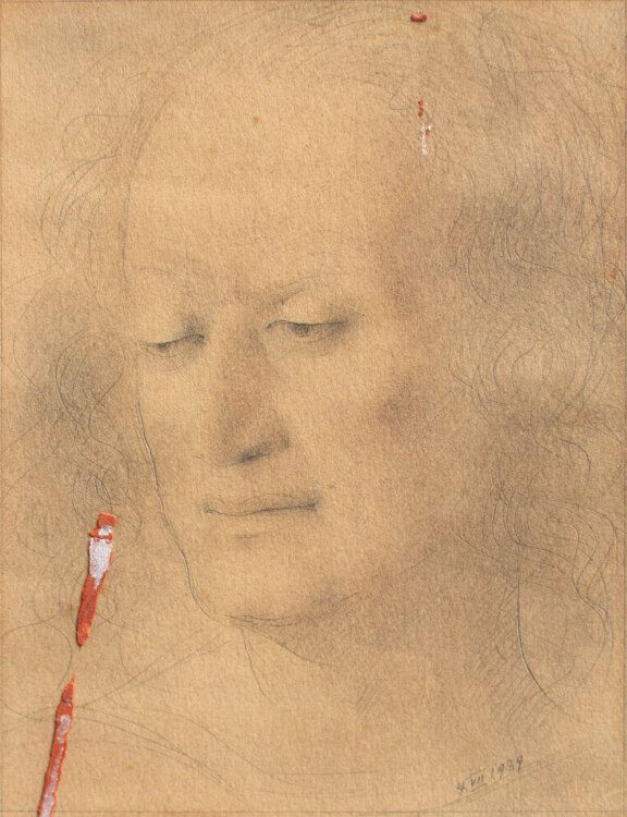 Willi Schmid - Männerbildnis - 1934 - Bleistift