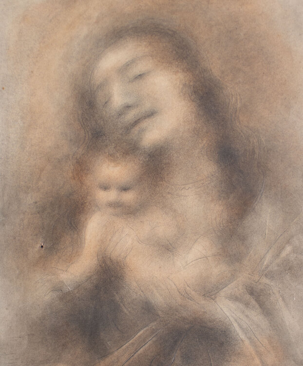 Willi Schmid - Madonna mit Kind - 1947 - Pastell