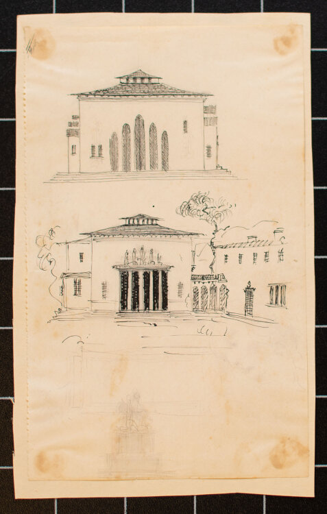 Willi Schmid - Palazzo - o.J. - Tusche Zeichnung