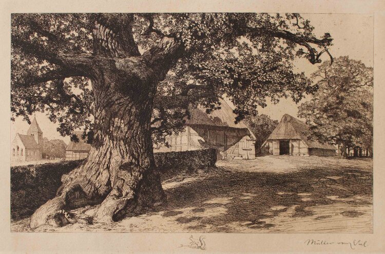 Georg Müller vom Siel - Dötlingen - o.J. - Radierung