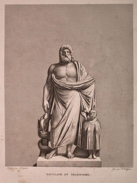 unbekannt - Asklepios und Telephos - o.J. - Kupferstich