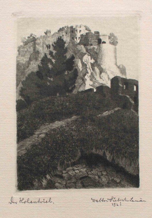 Walter Siebert-Lemàn - Der Hohentwiel - 1921 -...