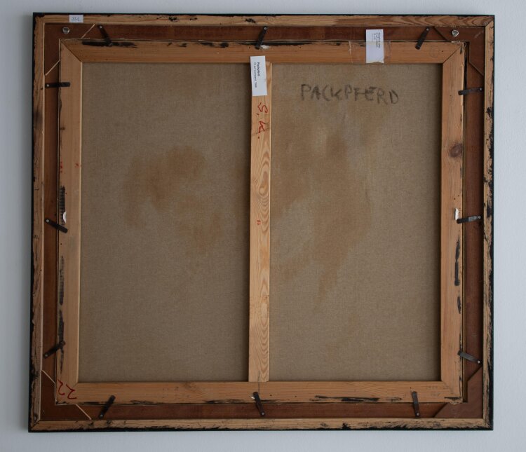 Heinrich Tessmer - Packpferd - 1998 - Öl