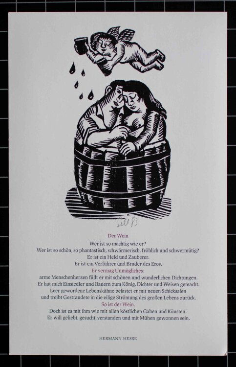 Lothar Sell - Der Wein - 1983 - Holzschnitt